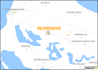 map of Adzhanovka