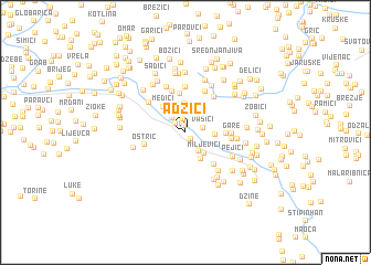 map of Adžici