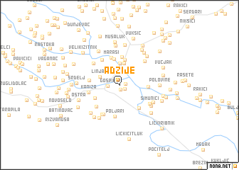 map of Adžije
