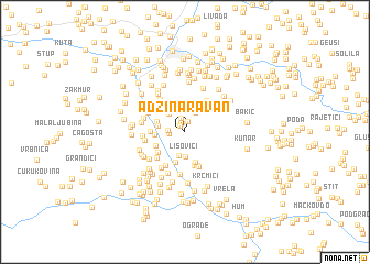 map of Adžina Ravan