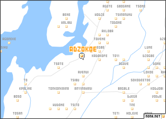 map of Adzokoe