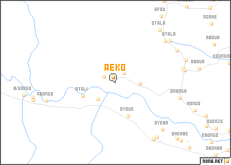 map of Aéko