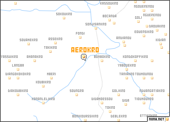 map of Aérokro