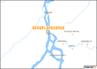 map of Aéroplane Kondé