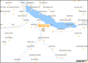 map of Aeschi