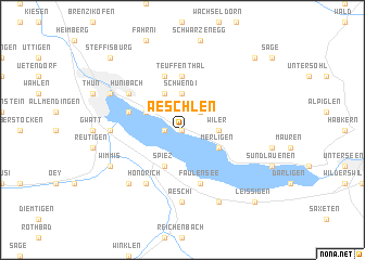 map of Aeschlen