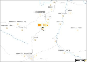 map of Aetna