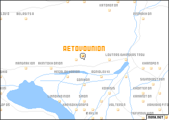 map of Aëtovoúnion