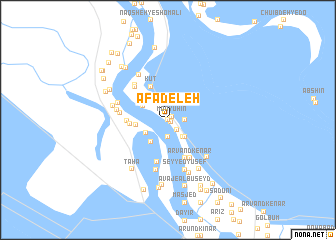 map of ‘Afādeleh