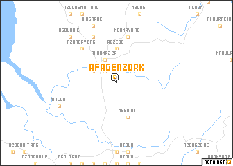 map of Afagenzork