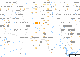 map of Afaha