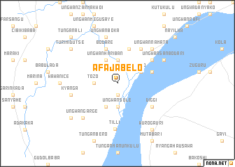 map of Afaja Belo