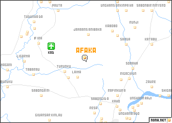 map of Afaka