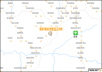 map of Afak-Medzim