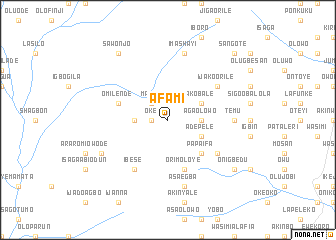 map of Afami