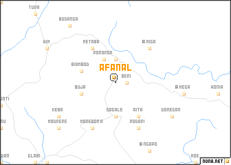 map of Afanal