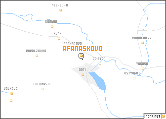 map of Afanaskovo