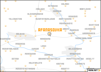 map of Afanasovka