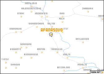 map of Afanasovo