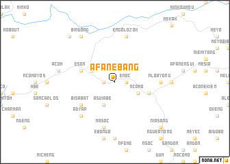 map of Afanebang