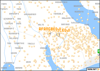 map of Afangbédji