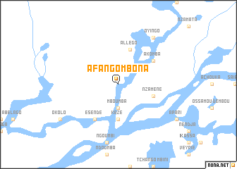 map of Afangombona