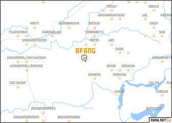 map of Afang