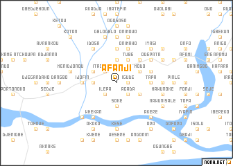 map of Afanji