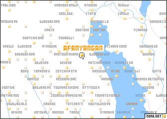 map of Afanyangan