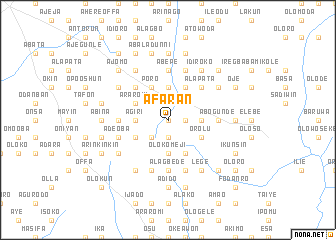 map of Afaran