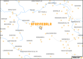 map of Āfarīn-e Bālā