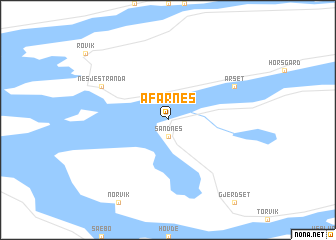 map of Åfarnes