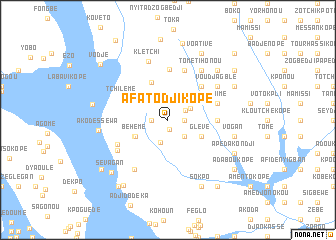 map of Afatodji Kopé