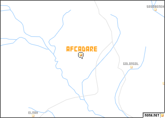 map of Afcadare