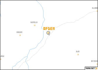 map of Āfdem