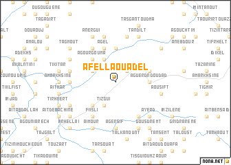 map of Afella Ouadel