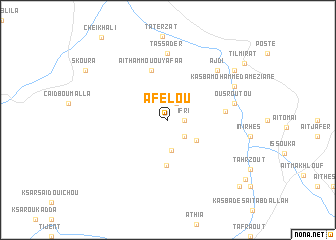 map of Afelou