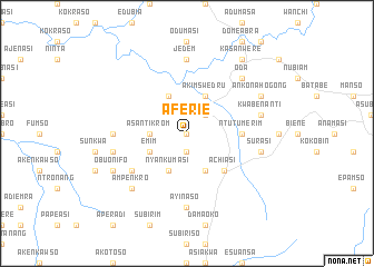 map of Aferie