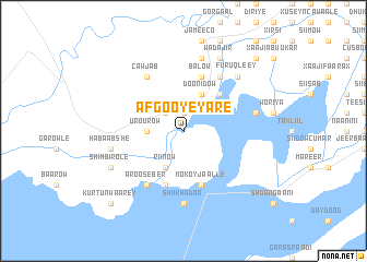 map of Afgooye Yare