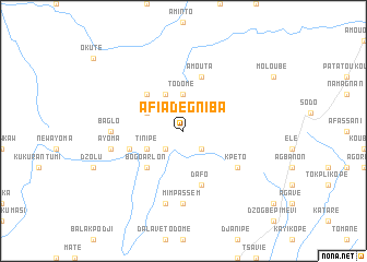 map of Afiadégniba