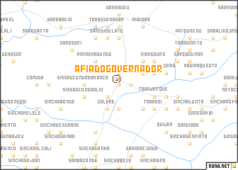 map of Áfià do Governador