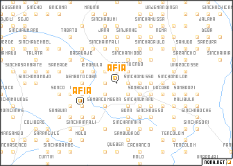 map of Áfià