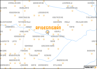 map of Afidégnigban