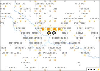 map of Afikopé