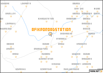 map of Afikpo Road Station