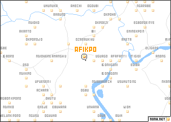 map of Afikpo