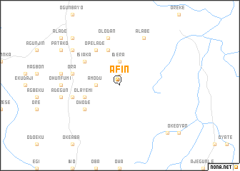 map of Afin