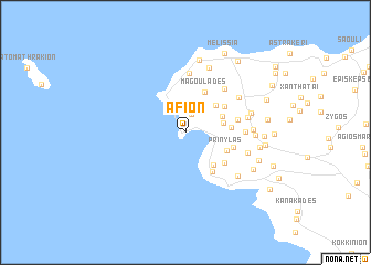 map of Afión