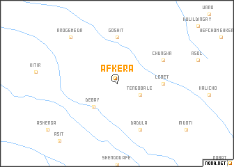 map of Āfkʼera