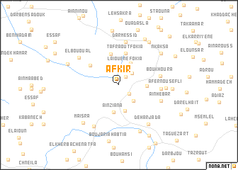 map of Afkir